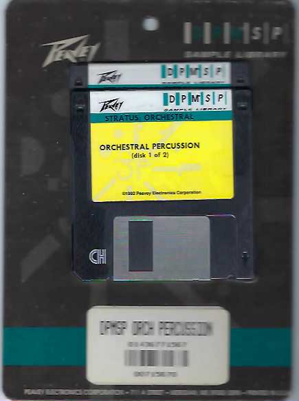 Peavey SP Disk Stratus: Orchestral Percussion 2 Disk Set New